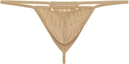 WOH heren microfiber G-string personal allure mesh beige — thumbnail 1