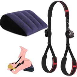 Sex Kussen - Meubel - Stoel voor Mannen & Vrouwen - BDSM - Rood en Zwart — thumbnail 1