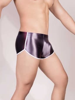 Glanzende erotische slip voor mannen - Maat S en XS - Zeer fijne stof - Erotische korte slip - Boxershort - Heren ondergoed sexy — thumbnail 4