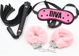 Banoch | La Diva hot pink bondage | blinddoek, zweepje en handboeien — thumbnail 20
