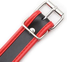 Banoch - Collar of O Red - Rood pu leer - halsband bdsm — thumbnail 4