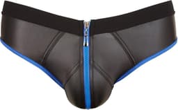 Slip Met Open Achterkant - Zwart/Blauw — thumbnail 1