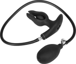 Rimba Electro Play - E-Stim Opblaasbare Anaal Plug - Bi-Polair - Zwart — thumbnail 1