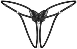 Obsessive - Isseme String Open Kruis - Zwart — thumbnail 4