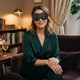 LekkerStout BDSM Lederen Oogmasker - Verstelbare Riem - Hoogwaardige Stiksels - Blinddoek | LS329 — thumbnail 2