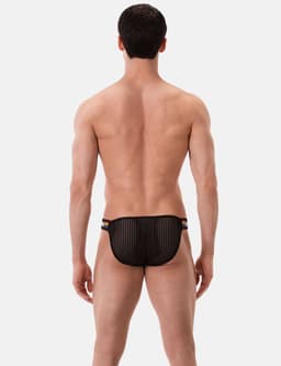 Barcode Berlin Pride Brief Regiro Black - MAAT M - Erotisch Heren Ondergoed - Slip voor Man - Sexy mannen Slip — thumbnail 4