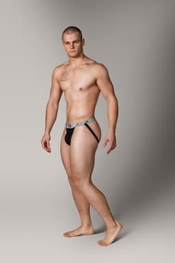 MM Sports The Original Swimmer/Jogger Jockstrap 1 inch Multipack 1x Black + 1x White + 1x Red - MAAT L - Heren Ondergoed - Jockstrap voor Man - Mannen Jock — thumbnail 3