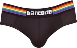 Barcode Berlin Backless Brief Pride Black - MAAT L - Erotisch Heren Ondergoed - Slip voor Man - Sexy mannen Slip — thumbnail 4