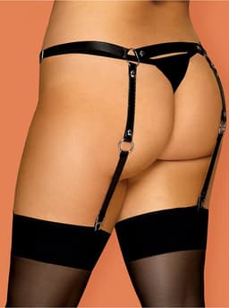 Obsessive Verstelbare Jarretelgordel Lakleer - Curvy — thumbnail 9