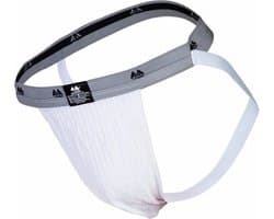 MM Sports The Original Swimmer/Jogger Jockstrap 1 inch White - MAAT M - Heren Ondergoed - Jockstrap voor Man - Mannen Jock