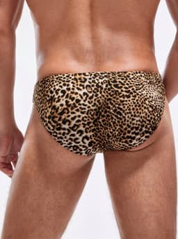 LekkerStout Heren Slip Luipaardprint - Sexy Herenondergoed - Zacht en Rekbaar - Maat XL | LS330 — thumbnail 4
