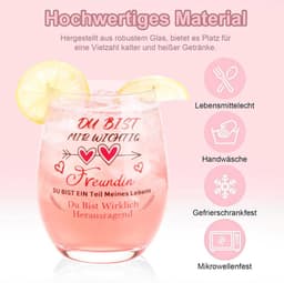 Persoonlijk Cadeau voor Vrouwen, Gegraveerd Wijnglas en Geurkaars Set, Perfect voor Verjaardagen en Speciale Gelegenheden — thumbnail 2