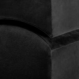 Sex meubel - rond -  120x50 cm - zwart — thumbnail 3