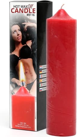 Bondage Play - Hot Wax BDSM Kaars - Rood - Erotische Speeltjes - Koppels - SM — thumbnail 1