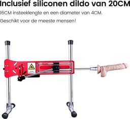 Pro 1 Premium Seksmachine 2.0 Smart App met dildo en afstandsbediening Rood — thumbnail 18