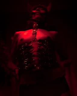 Banoch | Collar Bondage body Harness black/6 - zwart pu leer vrouw harnas - bdsm — thumbnail 3