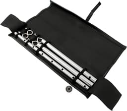Banoch | Spreidstang verstelbaar + hoes | 50 cm - 80 cm zilver | spreader bar bondage — thumbnail 11