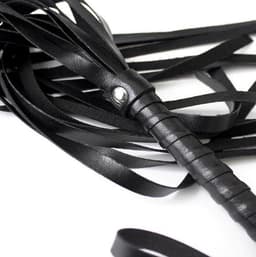 LOUZIR Erotische Zweep – BDSM – Seks zweep – Bondage – Sm zweepje – Leer - Zwart — thumbnail 2