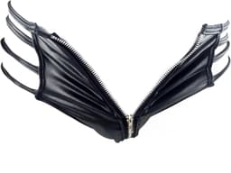 BamBella ® - String - Maat L/XL Zwart SM kleding BDSM met rits erotische heren kleding ondergoed lingerie onderbroek zwart — thumbnail 2