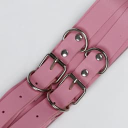 Bondageharnas lederen jarretels - Harnas kousenband body bondage riem - bdsm taille tot been gothic pu lederen dij rave outfit — thumbnail 4
