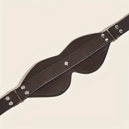 LekkerStout BDSM Lederen Oogmasker - Verstelbare Riem - Hoogwaardige Stiksels - Blinddoek | LS329 — thumbnail 3