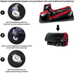 Sex Kussen - Meubel - Stoel voor Mannen & Vrouwen - BDSM - Rood en Zwart — thumbnail 2