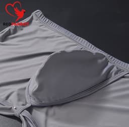 Sexy heren boxershort - Grijs - Naadloos - Pouch - Erotisch - Knoopje — thumbnail 2