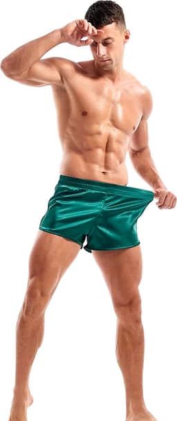 Sexy Heren Ondergoed Short – Glanzend Satijnachtig Comfort met Verleidelijke Look — thumbnail 7