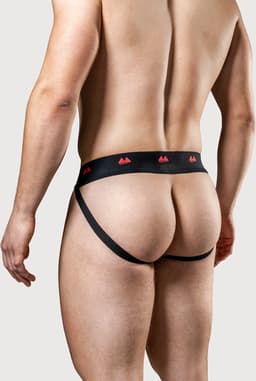 MM Sports The Original Jockstrap 2 inch Reversible Black/Red - MAAT M - Heren Ondergoed - Jockstrap voor Man - Mannen Jock — thumbnail 18