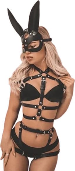 BDSM Harnas Set Dames - Leer - Bondage Lingerie - Verstelbaar - Sexy — thumbnail 1