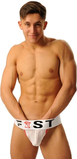 Fist Logo Jockstrap wit maat small — thumbnail 3
