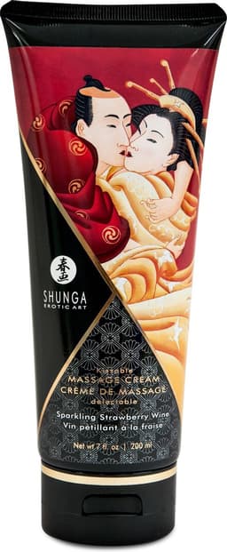 Shunga - Massage Crème - Strawberry Wine — thumbnail 1