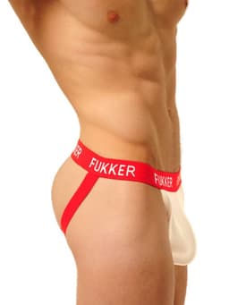 FUKKER Jockstrap – Rood/Wit – Maat M — thumbnail 3