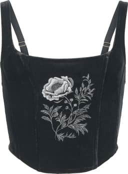 Killstar Nocturne Nights - Ravens Rose Corset Dames Korset - zwart - XS — thumbnail 1