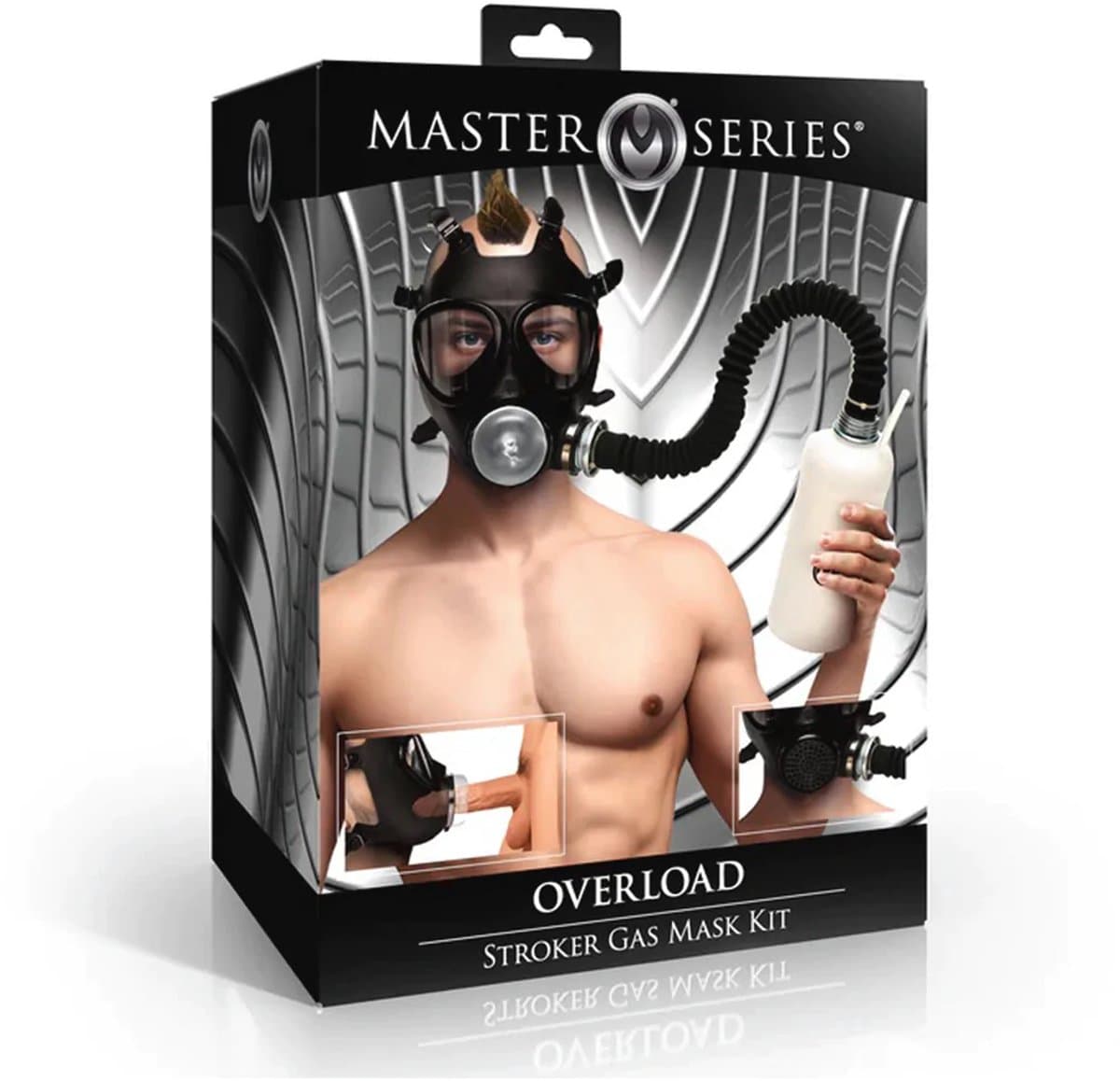 Gasmaskerset - Overload - Stroker - Zwart - Gas Masker Set Voor Ademspel — afbeelding 1