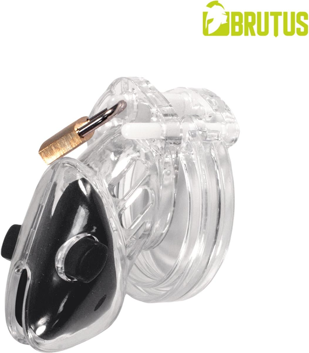 Brutus - Volt Cage - Electro Chastity Cage Kuisheidskooi - Clear — afbeelding 1
