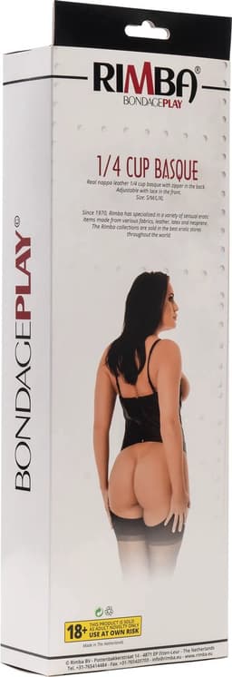 Rimba - Leren Corset Met Open Cups S — thumbnail 4