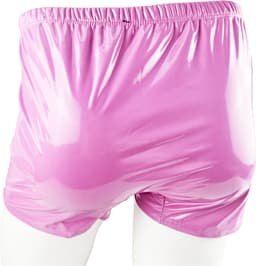 BamBella ® - Boxer short Maat L/XL Datex roze (Latex en stof SM kleding BDSM erotische heren kleding ondergoed lingerie onderbroek zwart — thumbnail 4