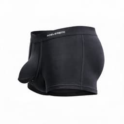 Ademende anti-zweet boxershort - Heren ondergoed - Opening tussen penis en balzak - Hygiënisch - Zwart — thumbnail 2