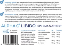 Alpha Libido - Sperma Support - Sperm Booster – Meer & Betere Spermakwaliteit | Ondersteunt Mannelijke Vruchtbaarheid & Testosteron | 60 Pillen — thumbnail 8