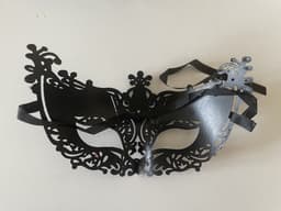 Masker - Venetiaans masker - Oogmasker - Gemaskerd bal - Verkleedmasker feest - Zwart met glitter - Jonyx — thumbnail 5