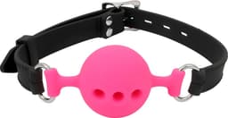 Banoch - ballgag siliconen medium - roze Ø 4,5 cm — thumbnail 1