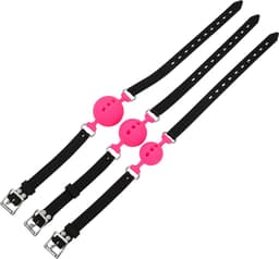 Banoch - ballgag siliconen small - roze Ø 3,5 cm - bdsm — thumbnail 7