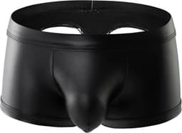 PU Lederen BDSM slip heren - Sexy boxershort open billen - String - Mannen onderbroek - Seks - Ademend - SM — thumbnail 2