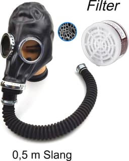 KG Rubber Gasmasker Met Slang en Filter SM | BDSM | Rubber | Flexibel | Extreme SM | Rollenspel Sex — thumbnail 2