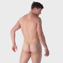 WOH heren microfiber G-string personal allure mesh beige — thumbnail 2