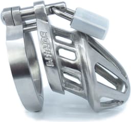BON4MHinged RVS Small & Medium kuisheidskooi Male Chastity Cage Stainless Steel Chastity Device — thumbnail 4