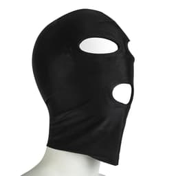 Banoch - Mask/3 hole Black - Spandex Masker - BDSM - Zwart — thumbnail 11