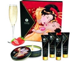 Shunga Geisha Sparkling Geschenkset Aardbeienwijn - Rood