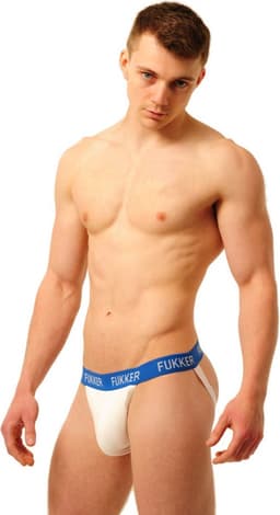 Jockstrap Fukker Blauw-Wit maat S — thumbnail 3
